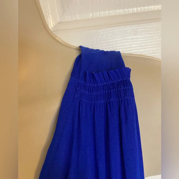 Banana Republic Blue Goddess Maxi Dress Size 6 - Picture 2 of 5